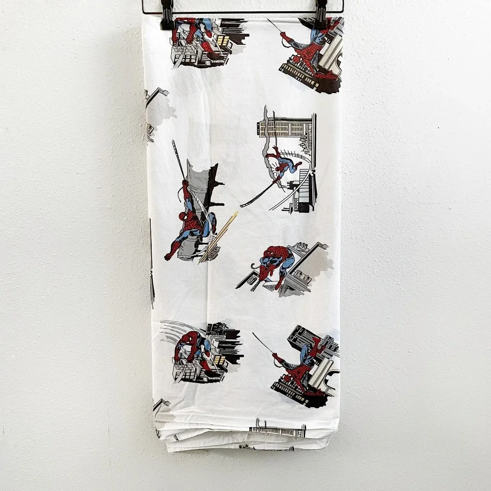 POTTERY BARN Kids Spiderman Flat Twin Sheet